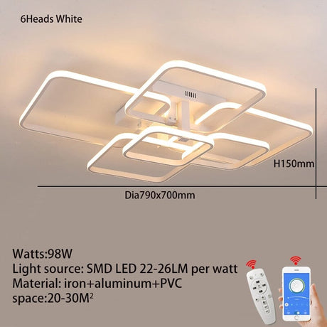 Verda Square Chandelier - Additional View 3