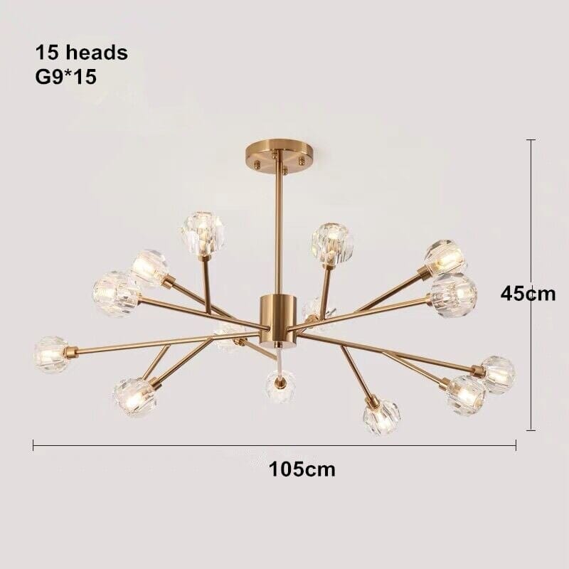 Seraphine Crystal Chandelier - Living Room Lighting Accent