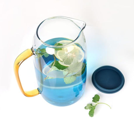 Glass pitcher set for summer gatherings
