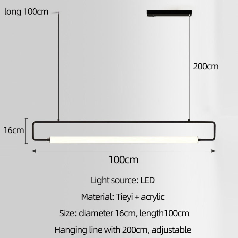 Nordis Chandelier – Minimalist Black Island Design