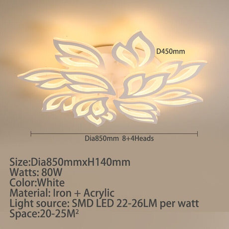 Aurelia Petal Ceiling Lamp Full View