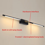 LED vanity light for mirror wall