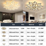 Floral Design Ceiling Light for Dining Room