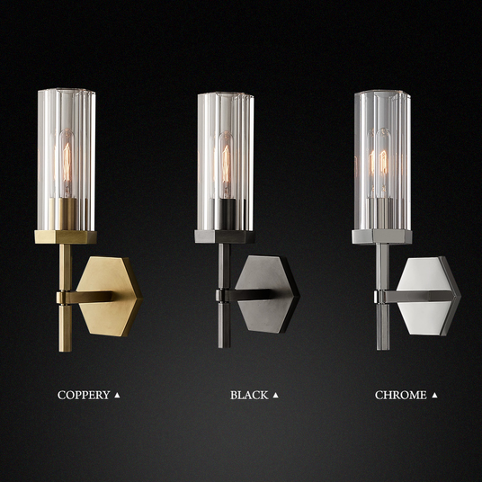 Crystal Wall Sconce for living room – additional angle