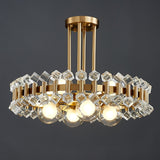 Lumira Chandelier Side Angle Perspective View - OpalDwell