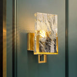 Crystal wall lamp for bathroom and hallway decor