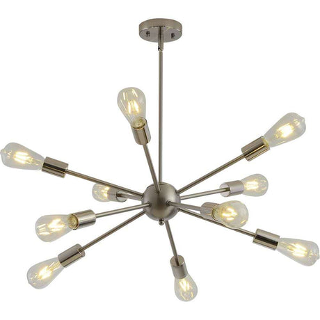 Novera Chandelier - Aluminum and Glass Construction Detail