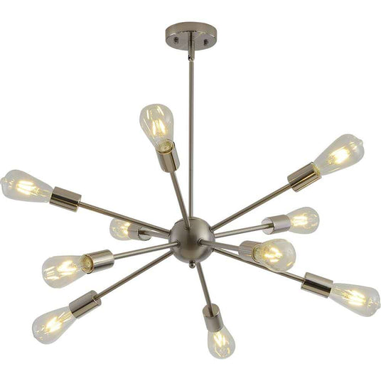 Chandelier - Aluminum and Glass Construction Detail