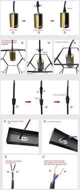 distinctive industrial aesthetic lighting