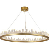 Crystal Chandelier for Kitchen Island Lighting