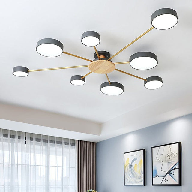 Luminax Scandinavian Modern LED Chandelier for Bedroom and Living Room