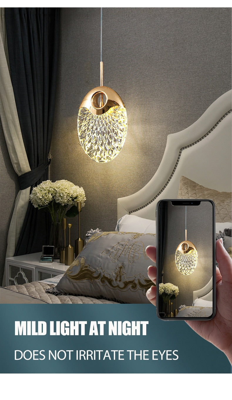 Aurelia Pendant Light Metal and Acrylic Construction - OpalDwell