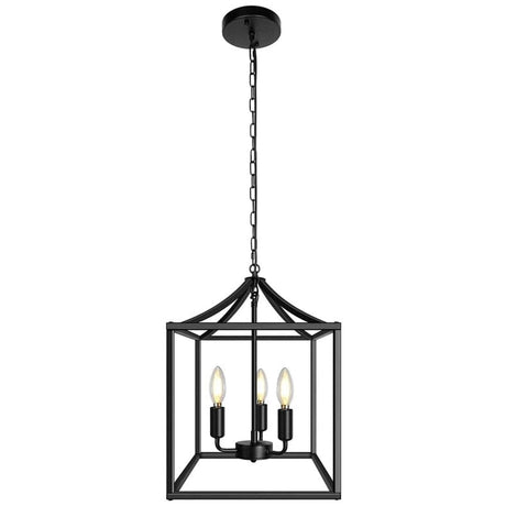 Black Chandelier Vintage Industrial Edge Design