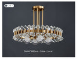 Crystal Chandelier Round Design Complete View - OpalDwell