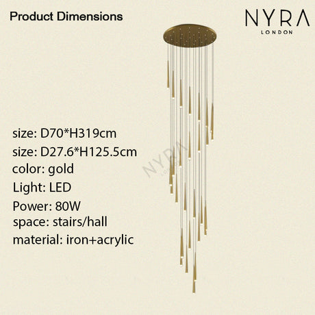 Modern LED Chandelier for Hall Lighting