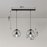 Dark Glass Pendant Light close-up – Scandinavian design | OroDwell