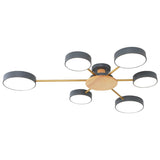 Luminax Chandelier - Macaron Wood Accent Detail