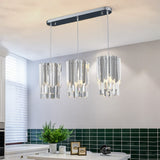 LED Crystal Chandelier Lifestyle Dining Room Setting