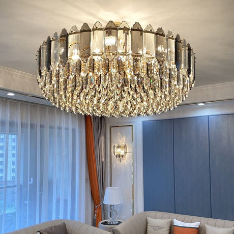 Dimmable crystal light fixture
