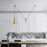 Gold Pendant Light for Hallway Decor