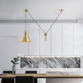 Gold Pendant Light for Hallway Decor