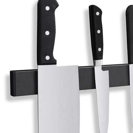 Magnetic knife rack for small kitchen spaces