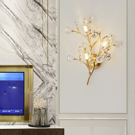 Iron wall lamp for bedroom ambiance