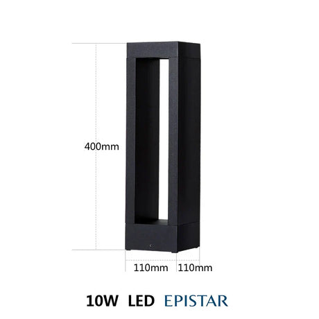 Aluminum Lawn Light Fixture Detail