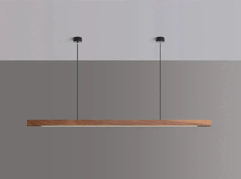 Wood Pendant Light Close-Up of Natural Grain
