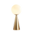 Glass Table Lamp LED Orb Design for Living Room