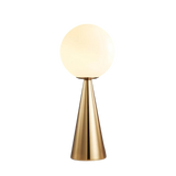 Glass Table Lamp LED Orb Design for Living Room