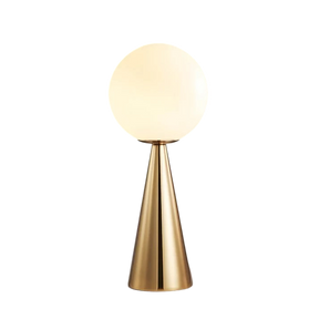 Glass Table Lamp LED Orb Design for Living Room