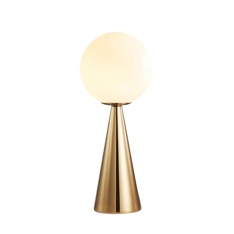 Glass Table Lamp LED Orb Design for Living Room
