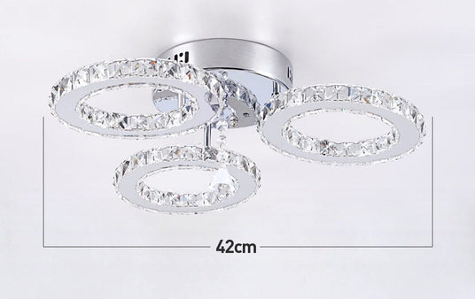 Chandelier - Faceted Crystal Tier Detail