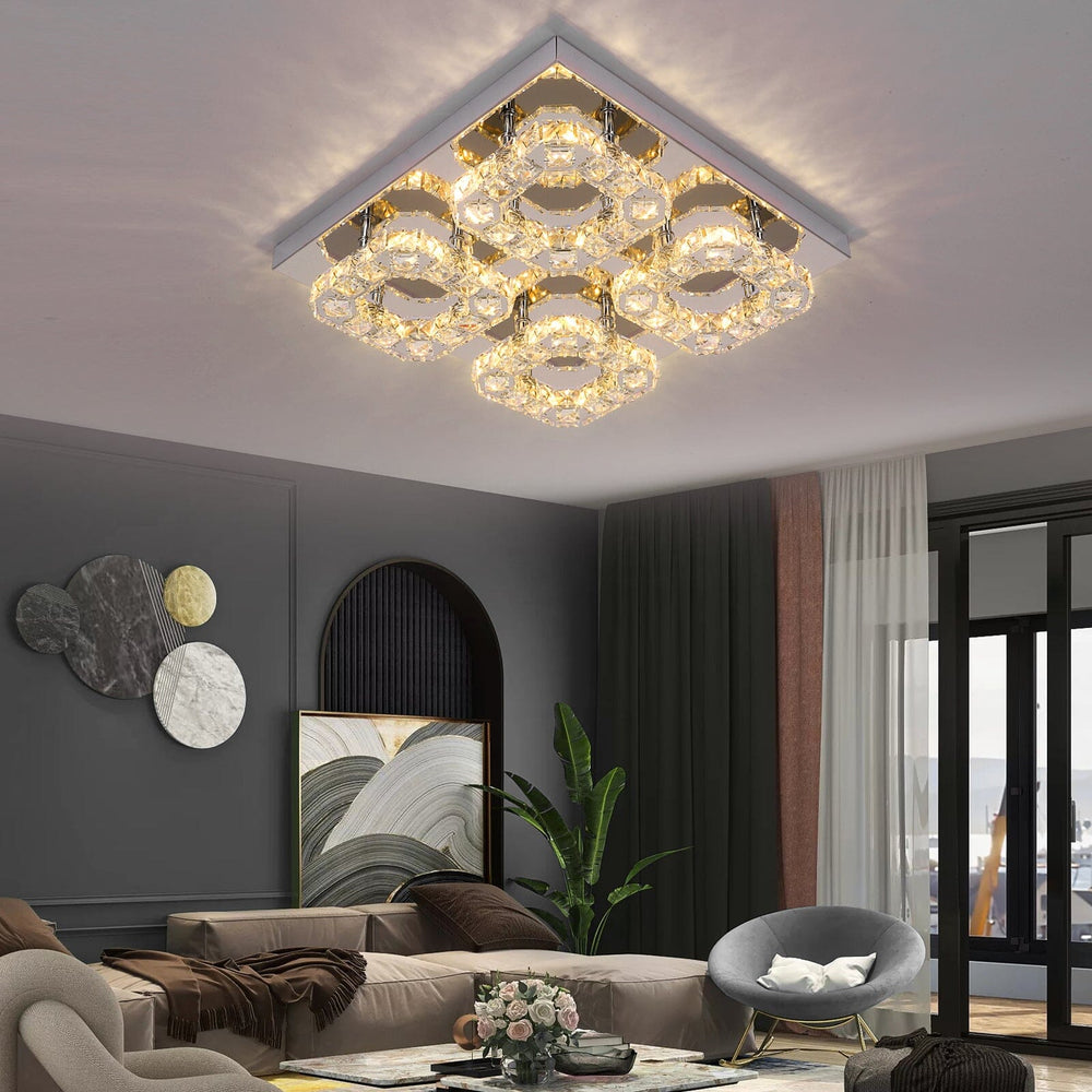 crystal chandelier ring design for dining room