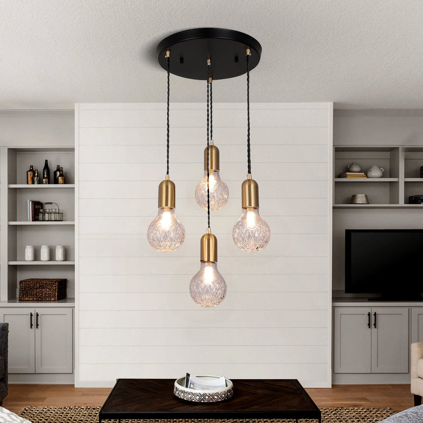 Bexley Crystal Drop Pendant Light for Dining Room