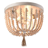 Wood Chandelier Fixture Detail