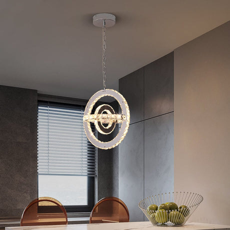 Marisol crystal ceiling light for dining room ambiance