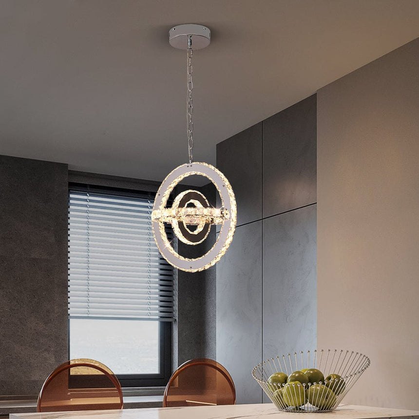 Marisol crystal ceiling light for dining room ambiance