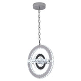 Marisol LED crystal ring chandelier full view