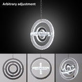 Modern LED ring chandelier for living room decor
