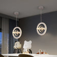 Crystal ceiling fixture for contemporary dining spaces