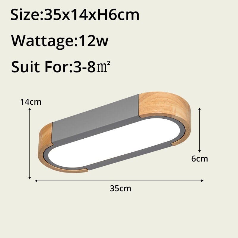 Wood Ceiling Light for Dining Room Accent