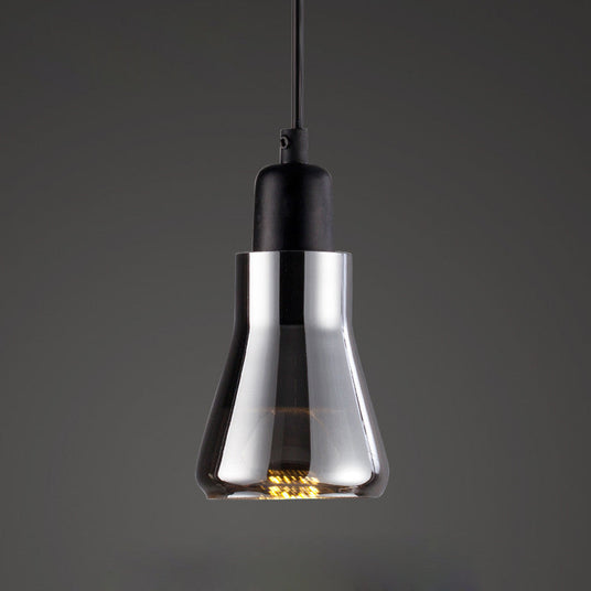 vintage-inspired glass pendant light for cafe and bar interiors
