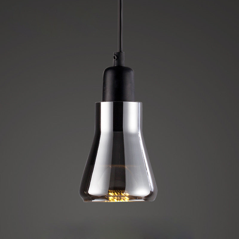 vintage-inspired glass pendant light for cafe and bar interiors