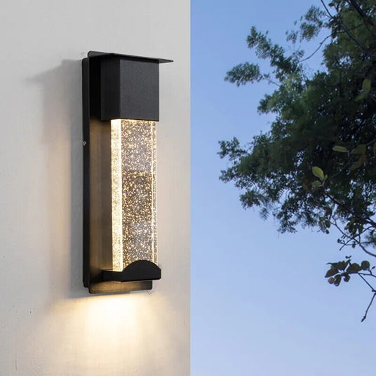 Pathway lighting fixture at night
