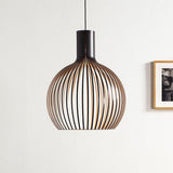 Wood Cage Pendant Light Extra View