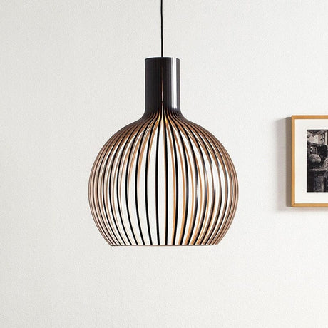 Wood Cage Pendant Light Extra View