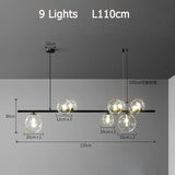 Marlow Chandelier - Clear Glass Sphere Detail