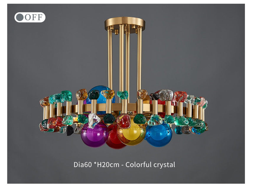 Round Chandelier Refined Elegant Home Decor Accent - OpalDwell